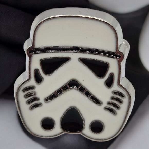 Stormtrooper Cuff Links Star Wars Silver French Cufflinks Formal Tuxedo Prom NEW - Picture 3 of 6